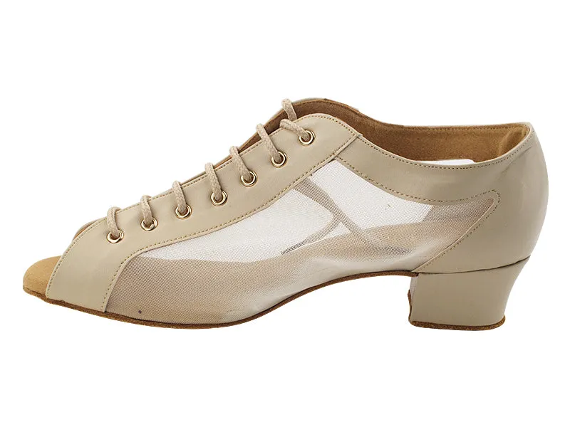 1643LEDSS 60 Tan Leather & Flesh Mesh