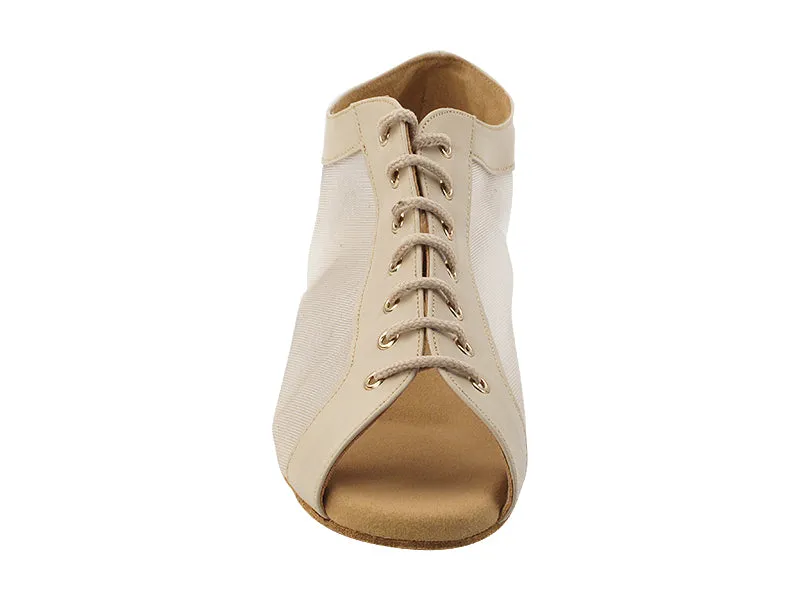 1643LEDSS 60 Tan Leather & Flesh Mesh
