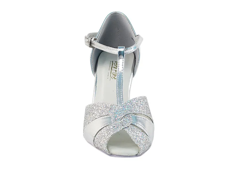 6006 Silver Leather & Silver Sparklenet