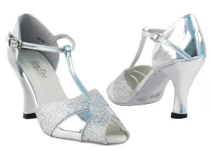 6006 Silver Leather & Silver Sparklenet