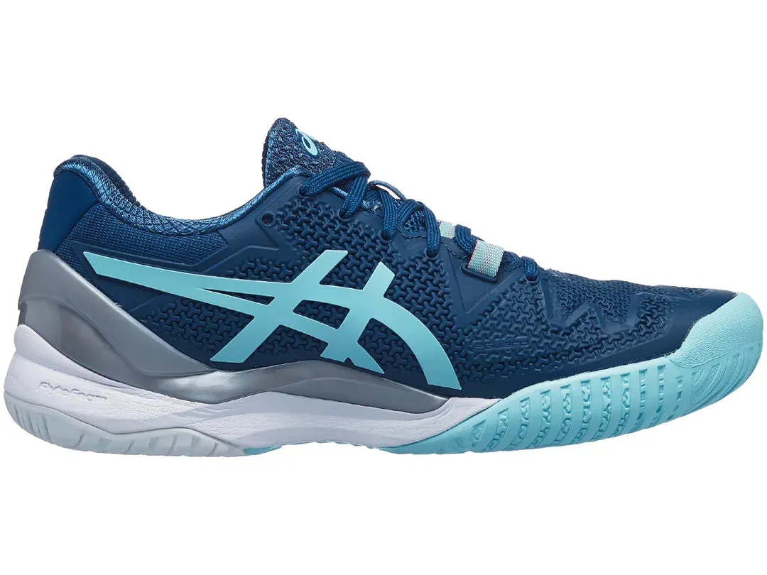 Asics Gel Resolution 8 Indigo/Blue Women's Tennis Shoes - NEW ARRIVAL