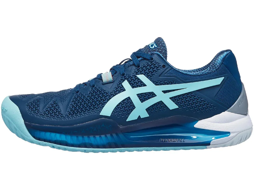 Asics Gel Resolution 8 Indigo/Blue Women's Tennis Shoes - NEW ARRIVAL