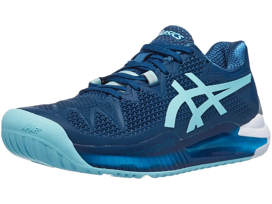 Asics Gel Resolution 8 Indigo/Blue Women's Tennis Shoes - NEW ARRIVAL