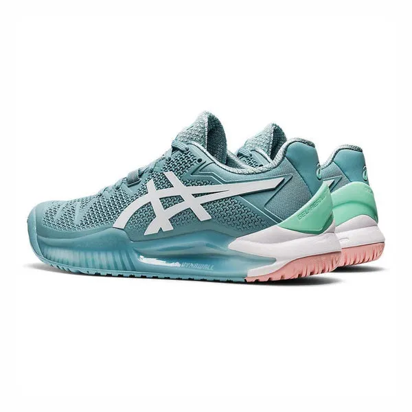 Asics Gel Resolution 8 Smoke Blue/White Women's Tennis Shoes - 2022 NEW ARRIVAL