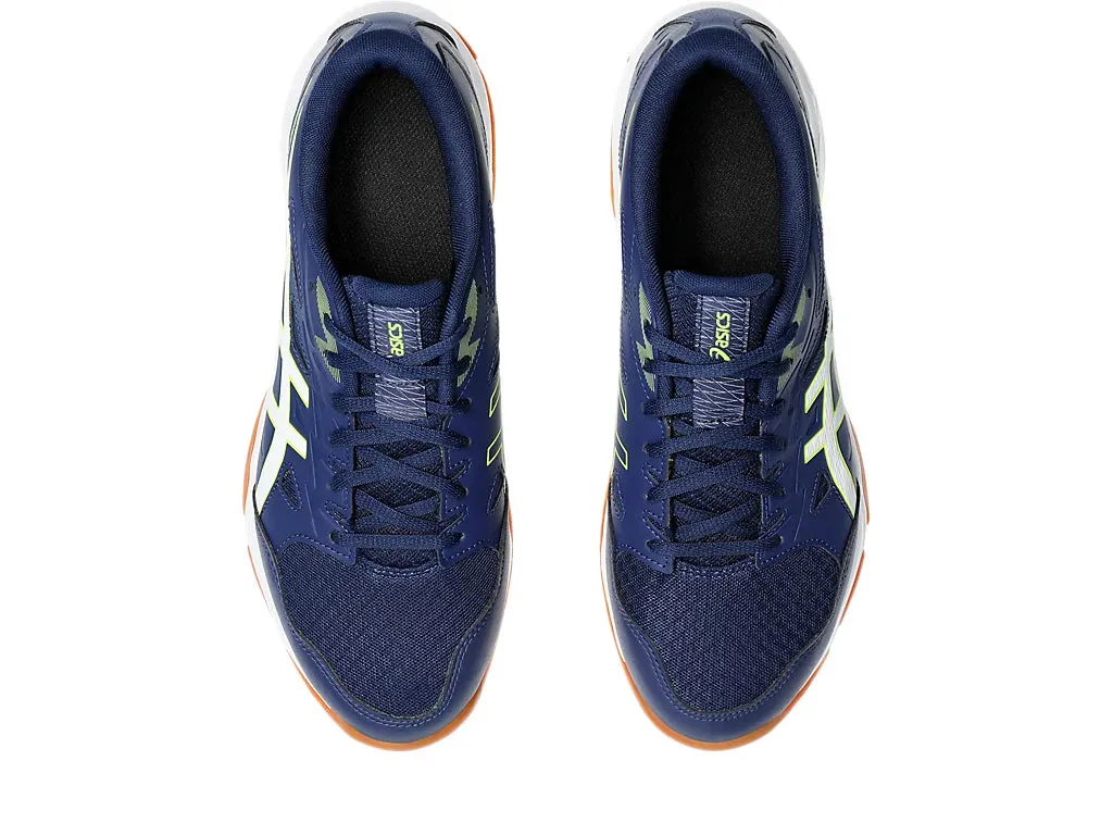 Asics Men's GEL-ROCKET 11 Indoor Shoes in Blue Expanse/Safety Yellow