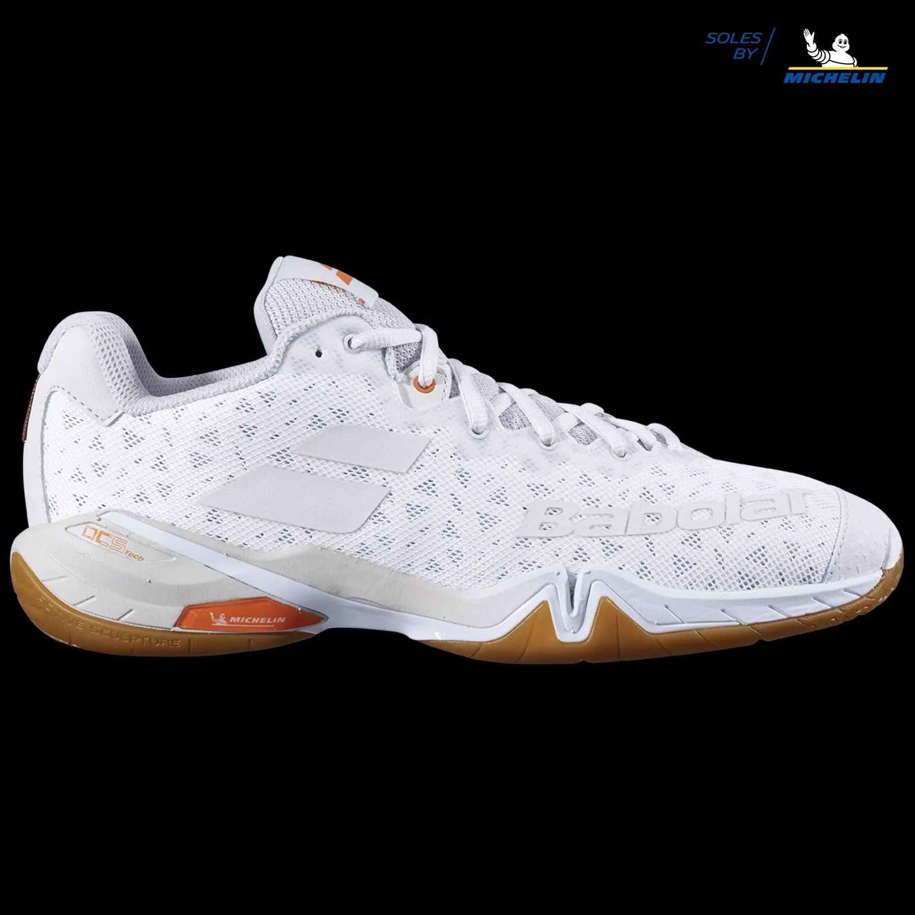 Babolat Shadow Tour Badminton Shoes - White / Light Grey