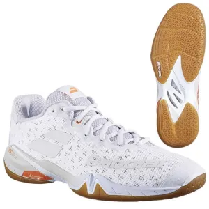 Babolat Shadow Tour Badminton Shoes - White / Light Grey