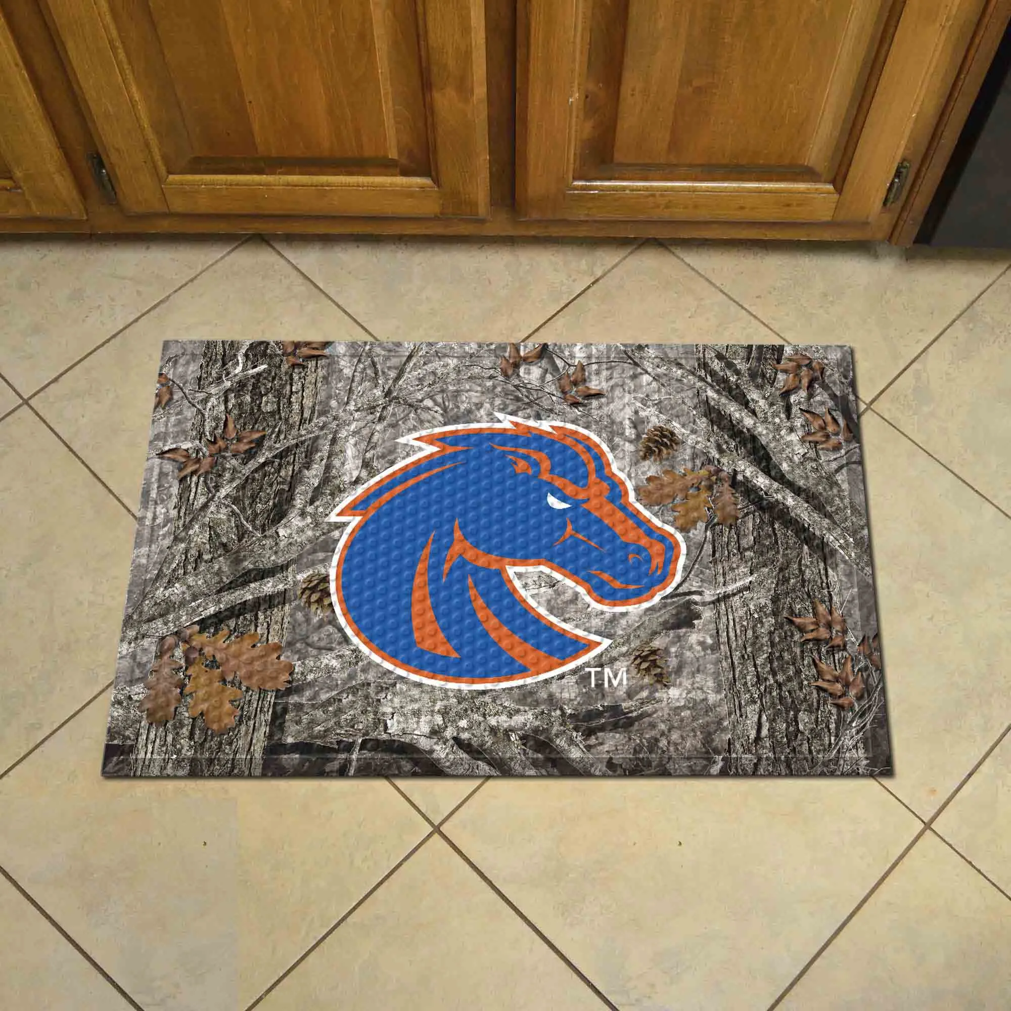 Boise State University Camo Scraper Mat