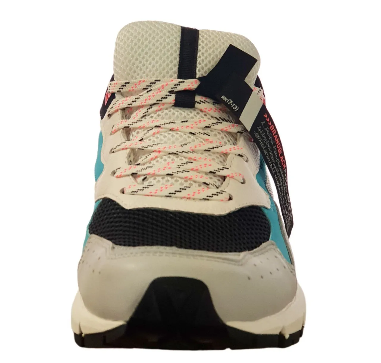 BRANDBLACK Men's White Colorblock Nomo Vibram Lace Up Sneakers #428BB NWB