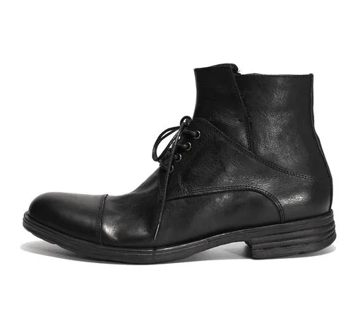 British style retro colored handmade shoes leather martin boots