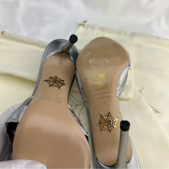 Charlotte Olympia Lola Metallic High Heel Stiletto Shoe