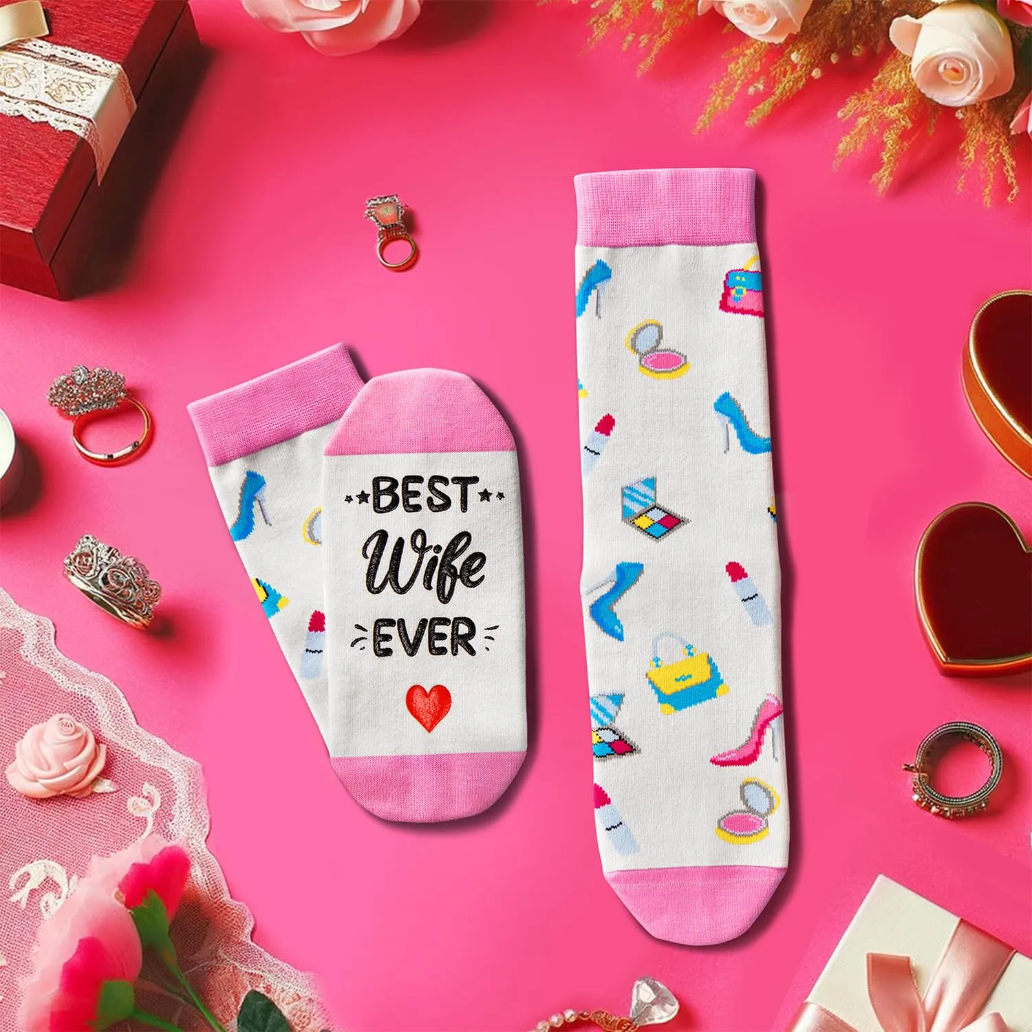 Cool Gifts For Wife - Gift For Wife, Gifts For Her Wife, Wife Birthday Gift Ideas, Husband And Wife Gifts, Wife Socks