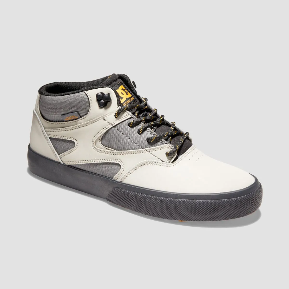 DC Kalis Mid WNT Shoes - Heather Grey/Gold Cream