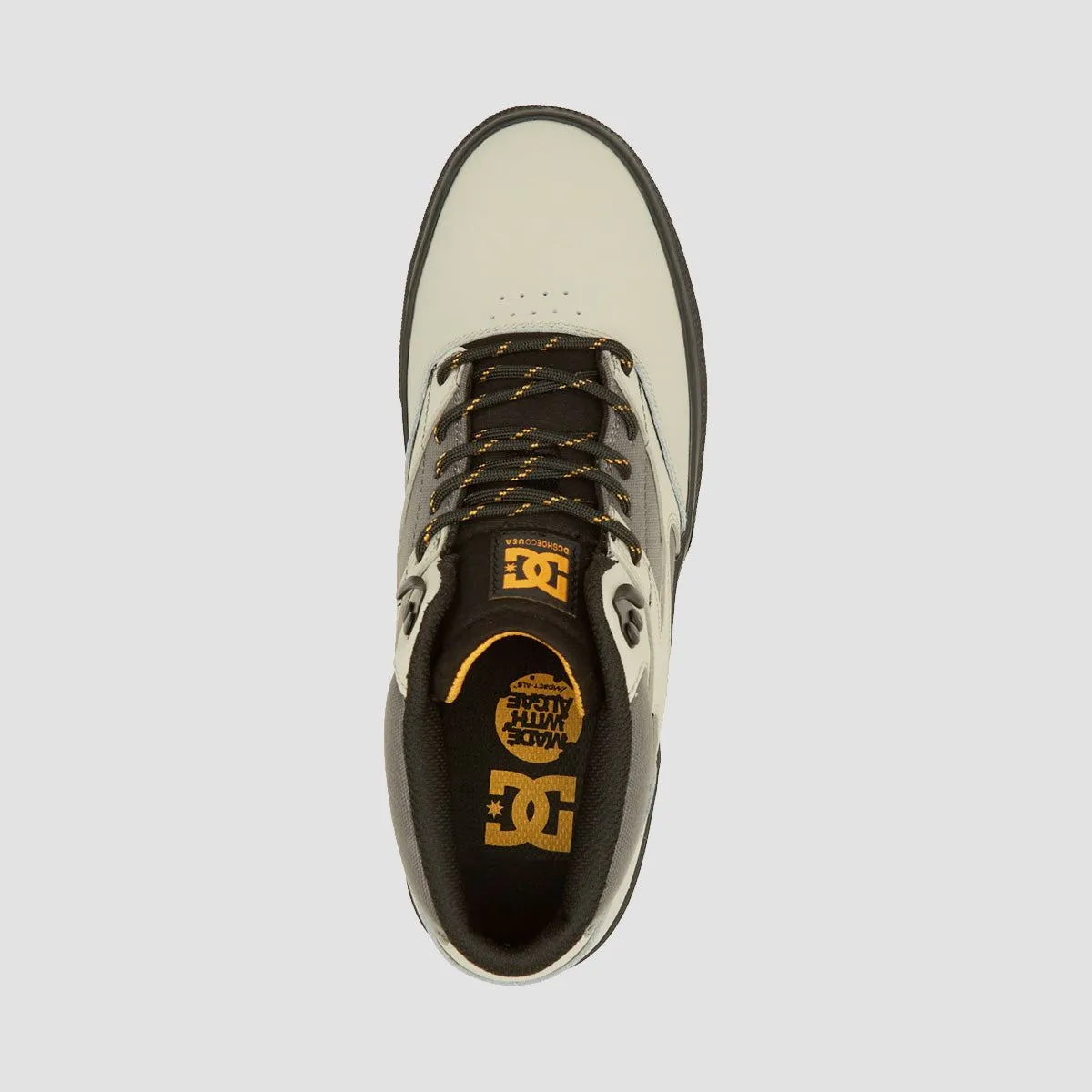DC Kalis Mid WNT Shoes - Heather Grey/Gold Cream