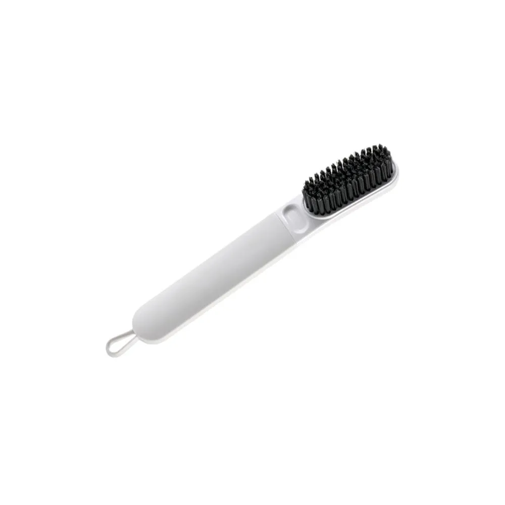FaSoLa Long Handle Non-Slip Shoe Brush - White and Gray