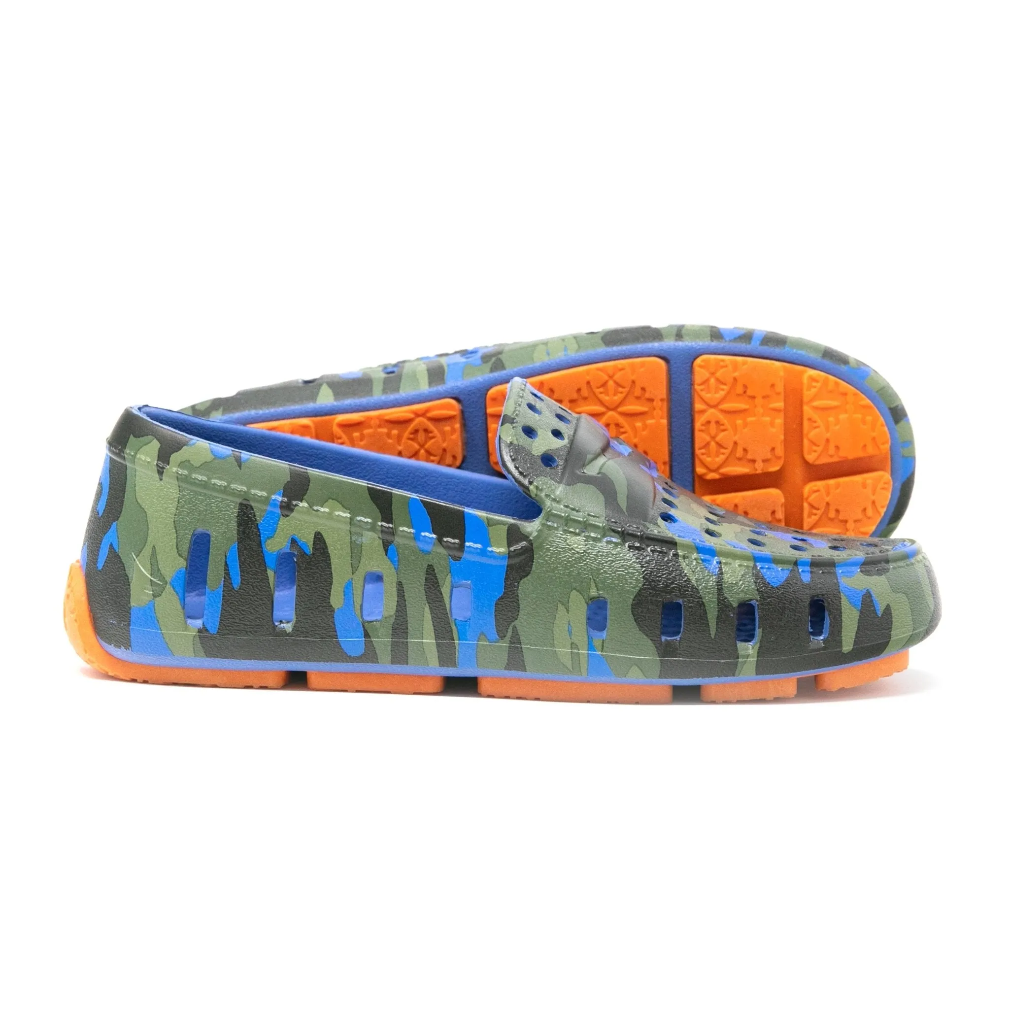 Floafers - Prodigy Driver - Blue Camo/Orange