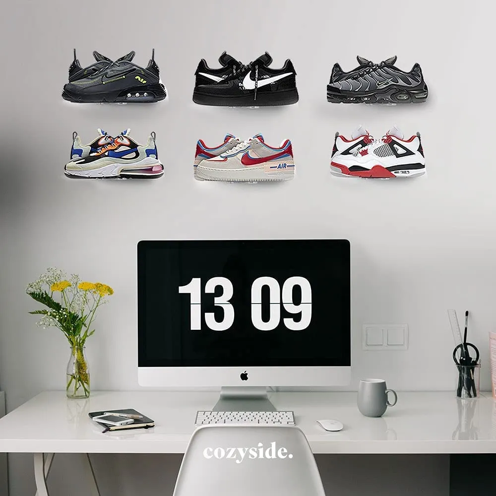 Floating Sneaker & Shoe Display Mounts by EZB