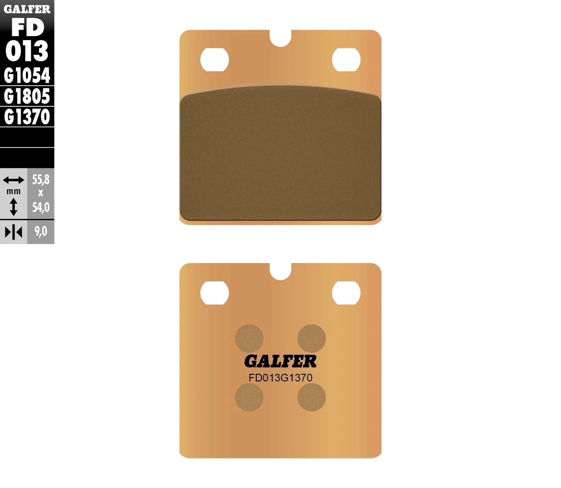 GALFER FD013G1370 HH Sintered Brake Pads