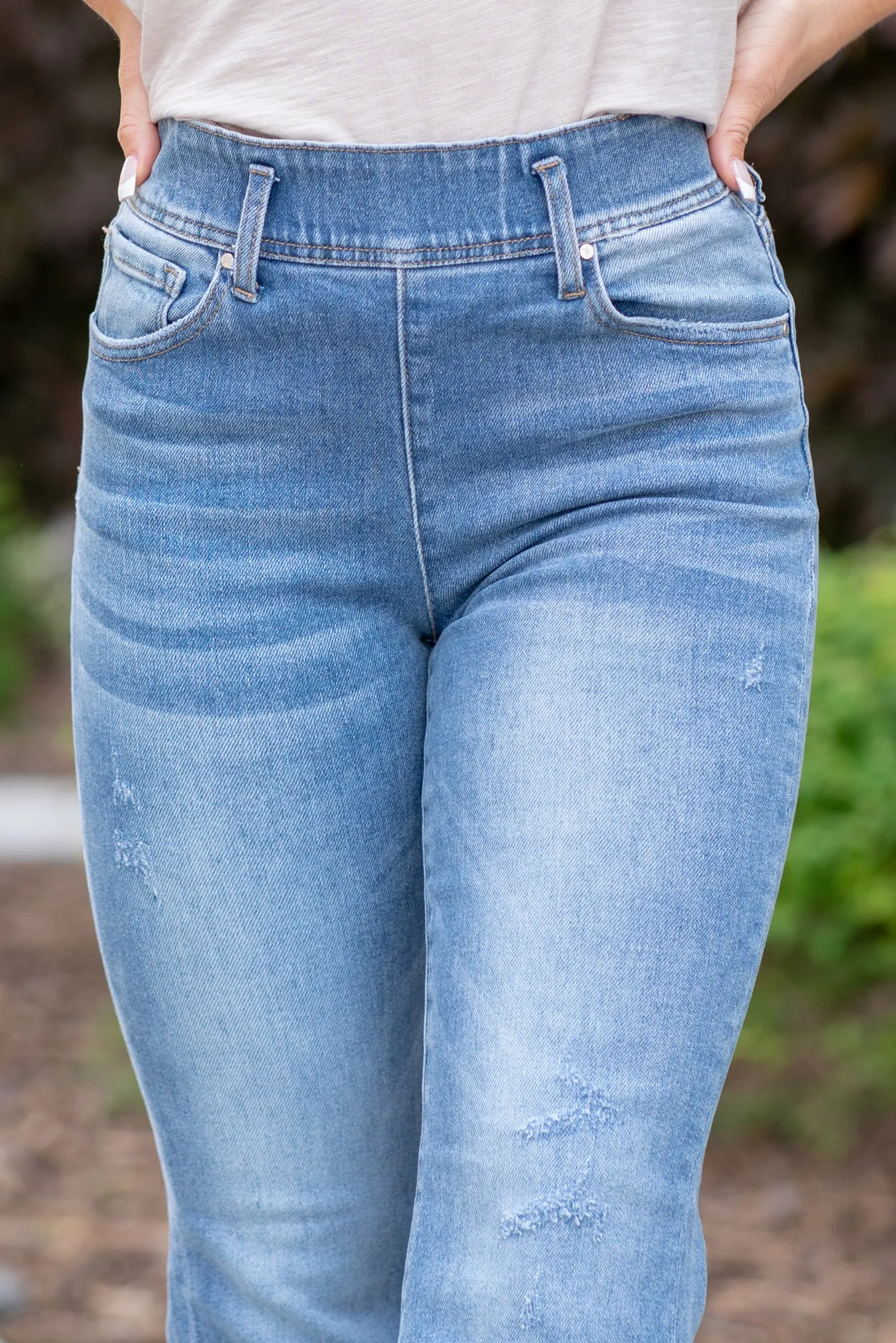Isabella High Rise Pull On Flare