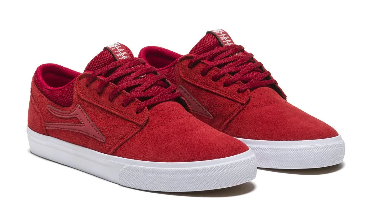 Lakai Griffin Skate Shoes - Red / Reflective