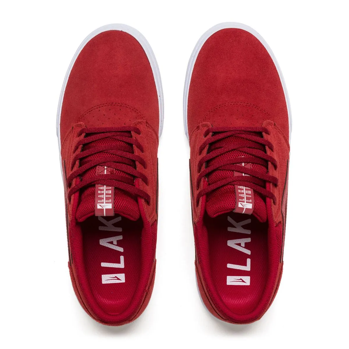 Lakai Griffin Skate Shoes - Red / Reflective