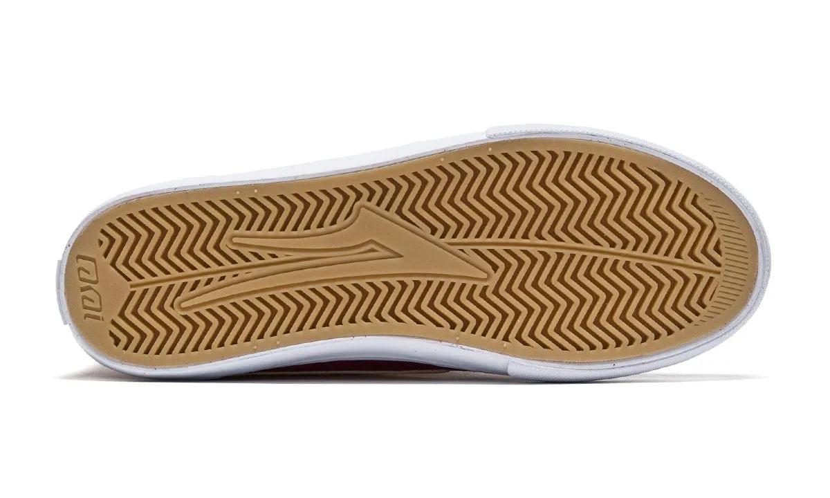LAKAI SKATE SHOES: GRIFFIN. Burgundy/Cardinal Suede. Size 7.