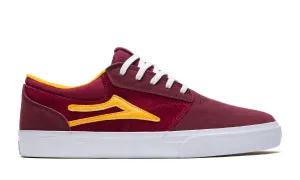 LAKAI SKATE SHOES: GRIFFIN. Burgundy/Cardinal Suede. Size 7.