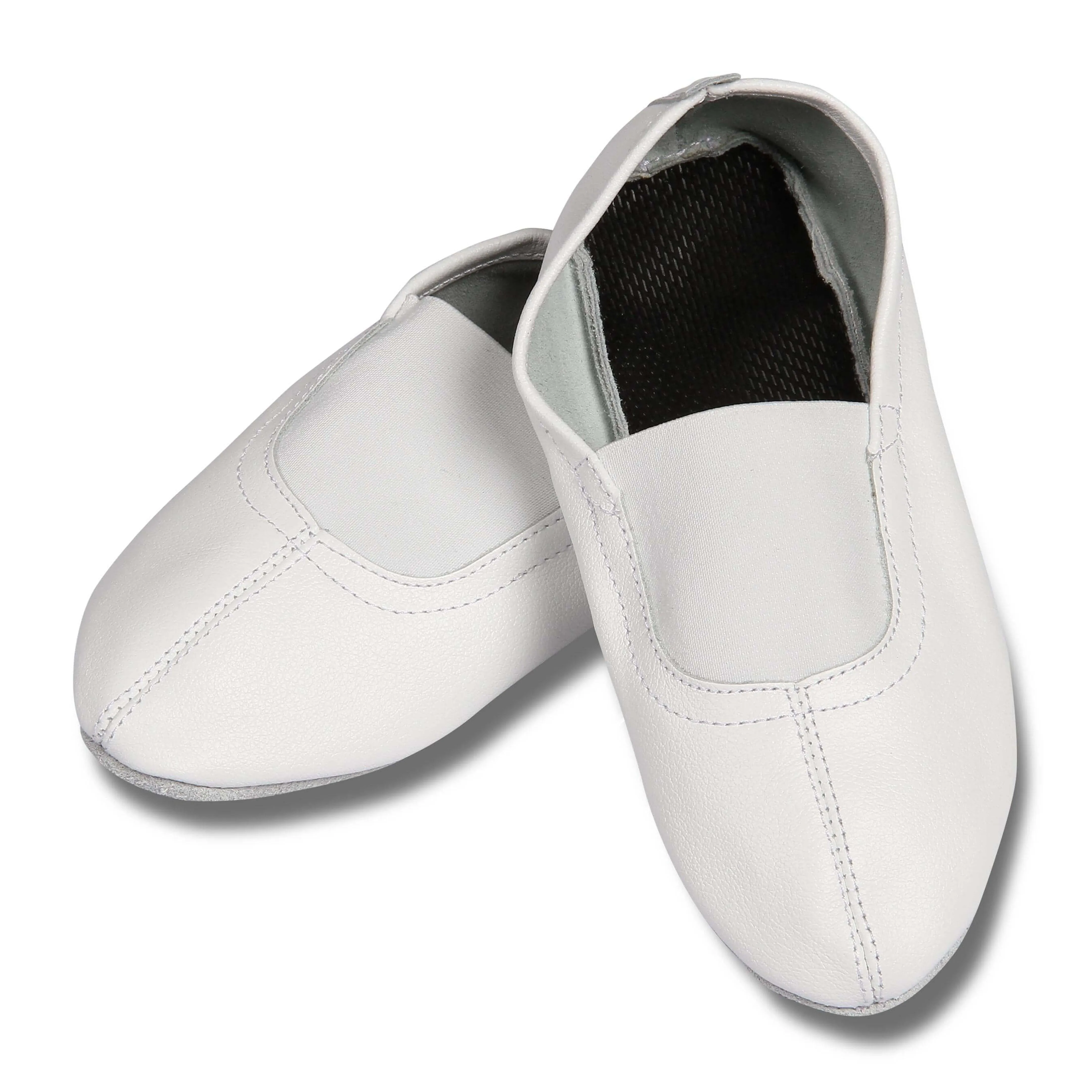 Leather Rhythmic Gymnastics Shoes with Soft Insole INDIGO