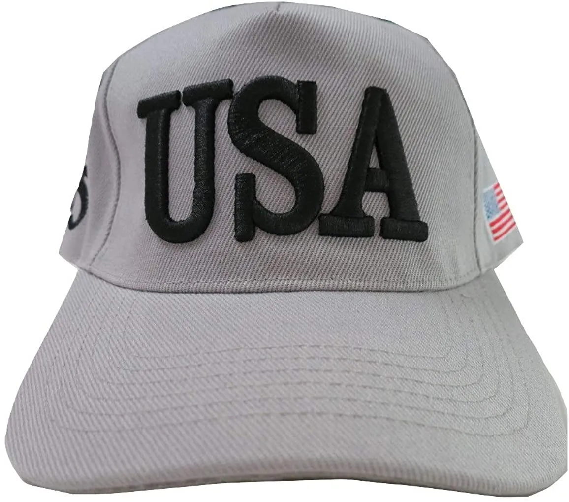 Light Gray USA Donald Trump  Baseball Cap Hat