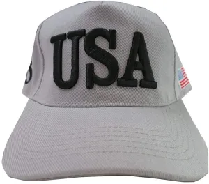 Light Gray USA Donald Trump  Baseball Cap Hat