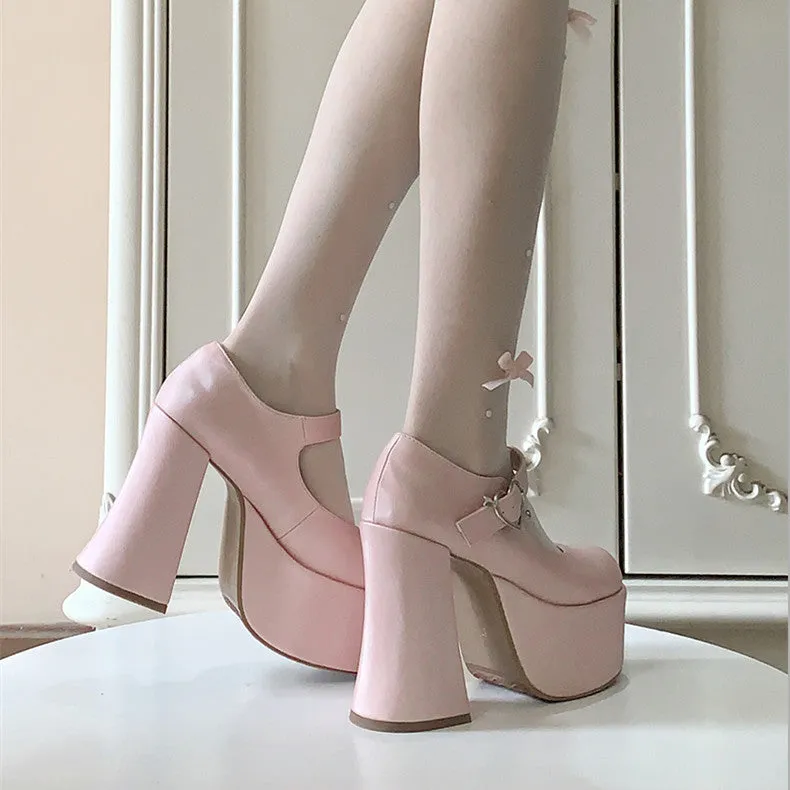 Lolita Mary Jane high heels  KF83288