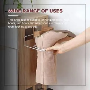 Long Boots Wall Mount Shoe Rack