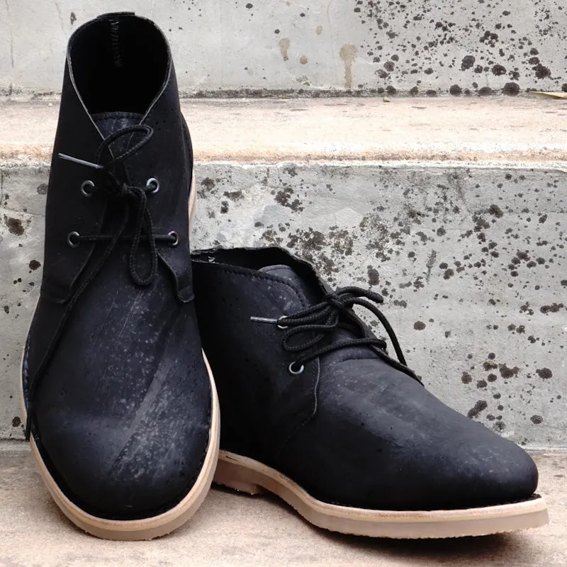 Manaslu Cork Chukka Lace-up Boots - Black