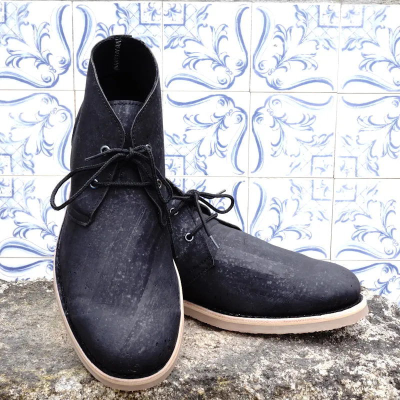 Manaslu Cork Chukka Lace-up Boots - Black