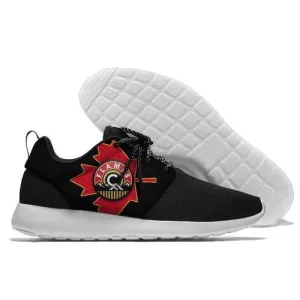 Men Calgary Flames Roshe Style Lightweight Running Shoes - Black