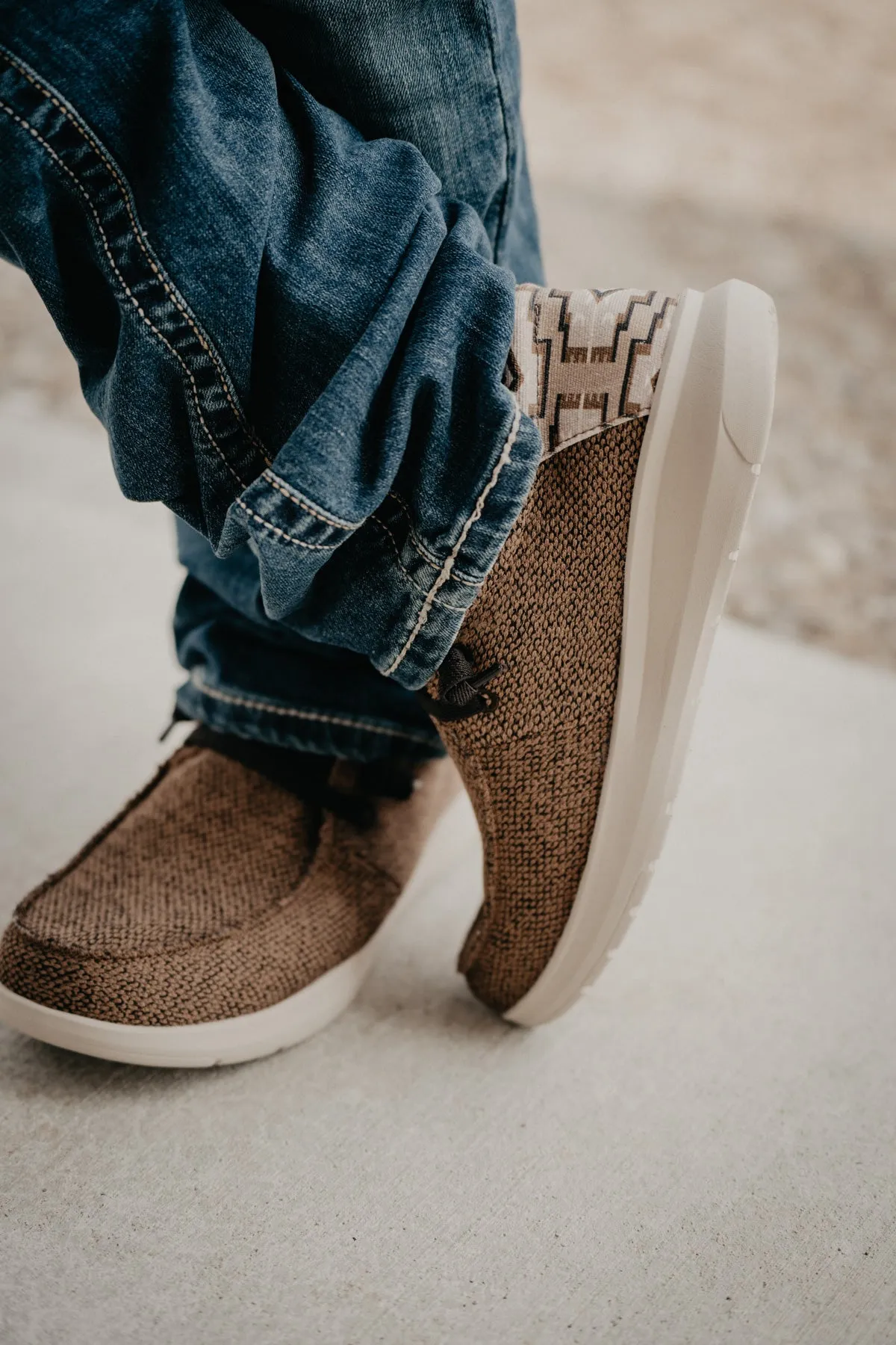 Men's Heathered Brown Canvas Hilo Casual Shoes (9.5 D Only )