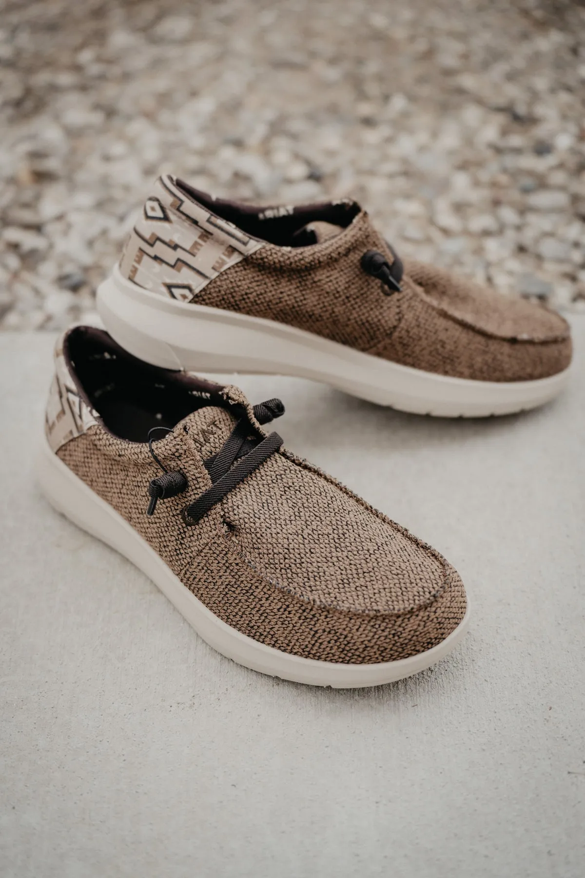 Men's Heathered Brown Canvas Hilo Casual Shoes (9.5 D Only )