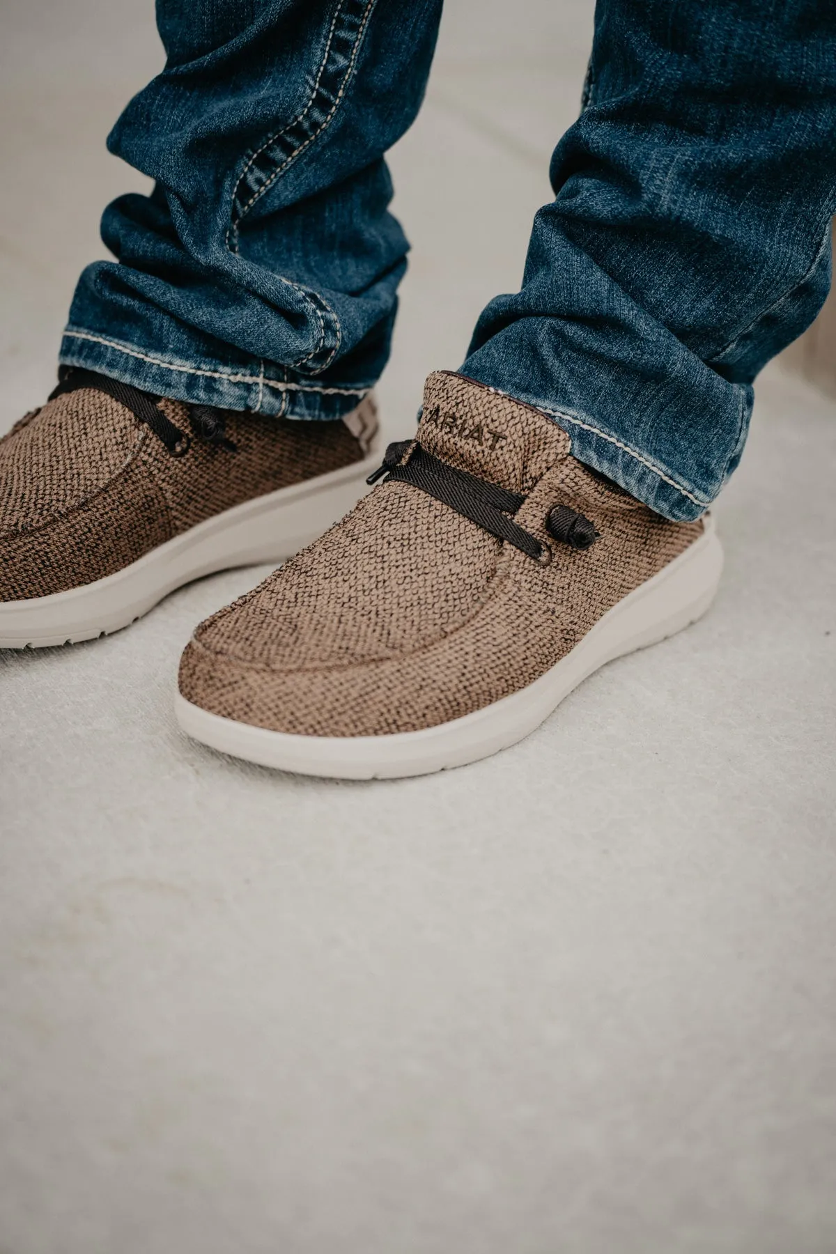 Men's Heathered Brown Canvas Hilo Casual Shoes (9.5 D Only )