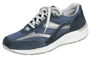 Men's Journey Mesh Lace Up Sneaker in Blue