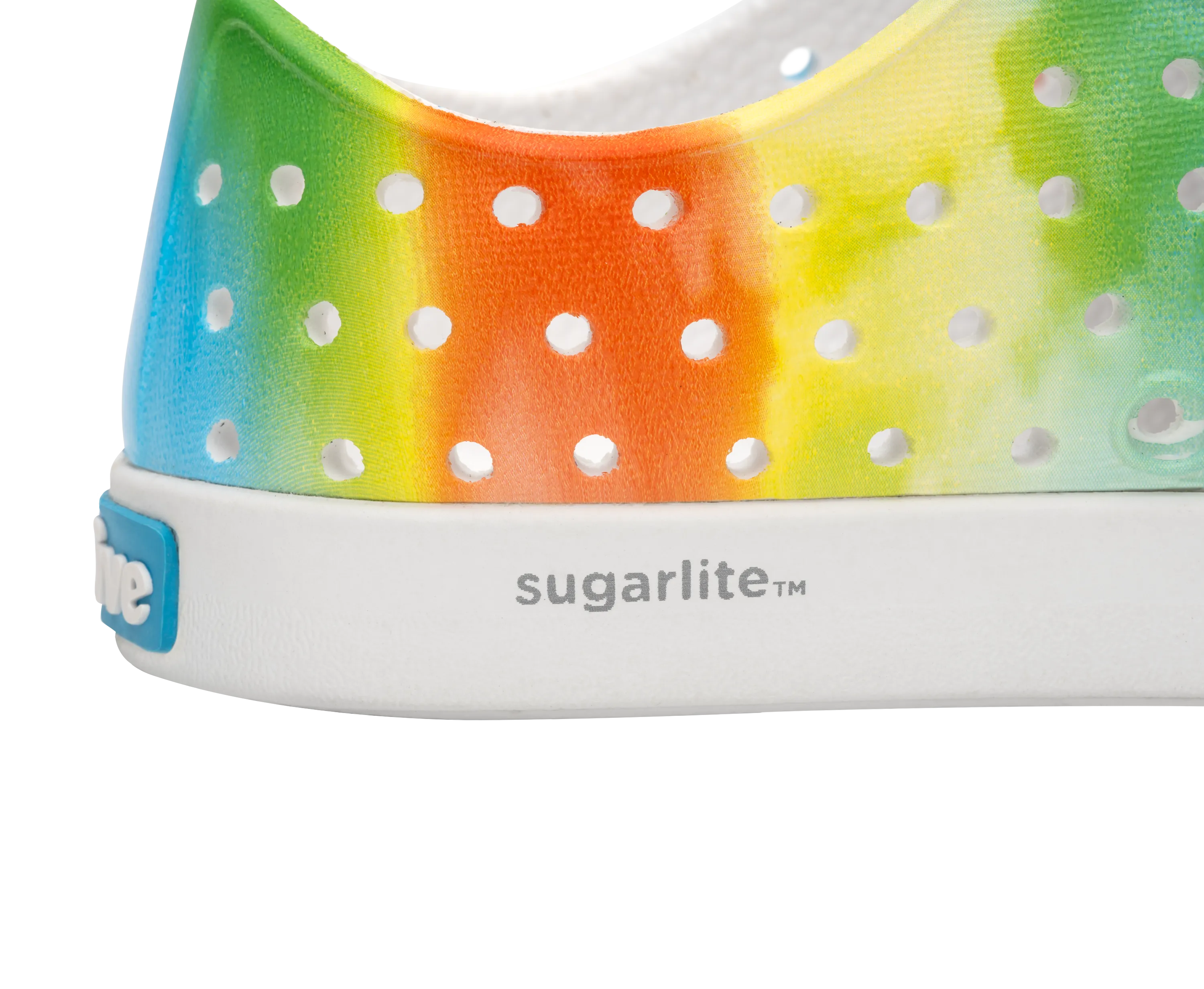 Native Jefferson Sugarlite Print - Shell White / Shell White / Rainbow Tie Dye