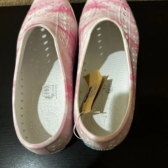 Native Men’s Jefferson Sugarlite Water Shoes 11 NWT Shell White Milk Pink Clouds