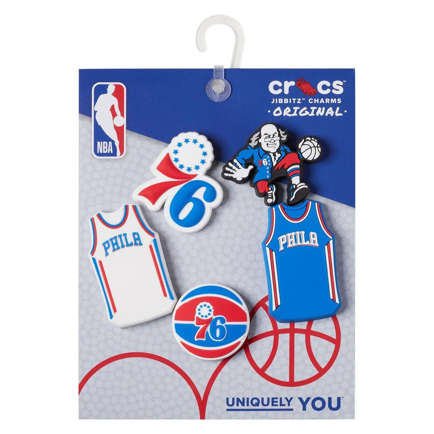 NBA Philadelphia 76ers 5 Jibbitz Pack