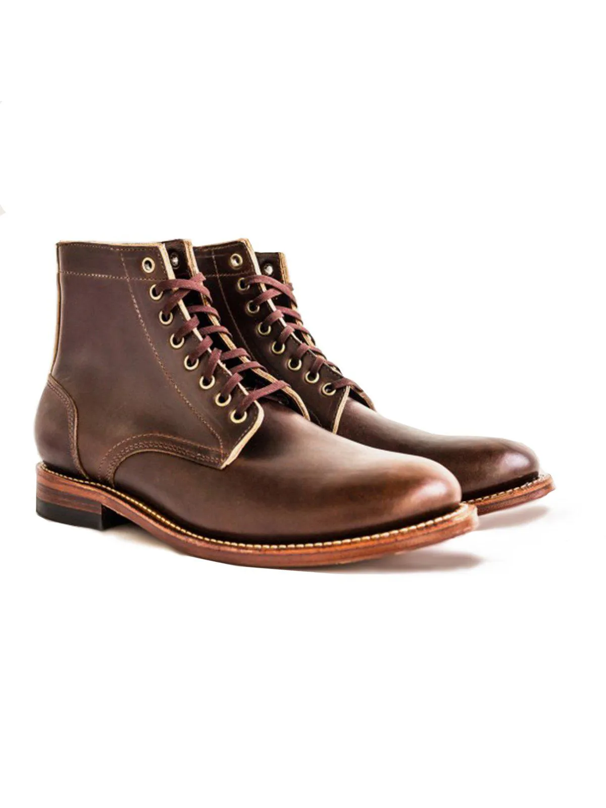 Oakstreet Bootmakers Brown Dainite Trench Boot