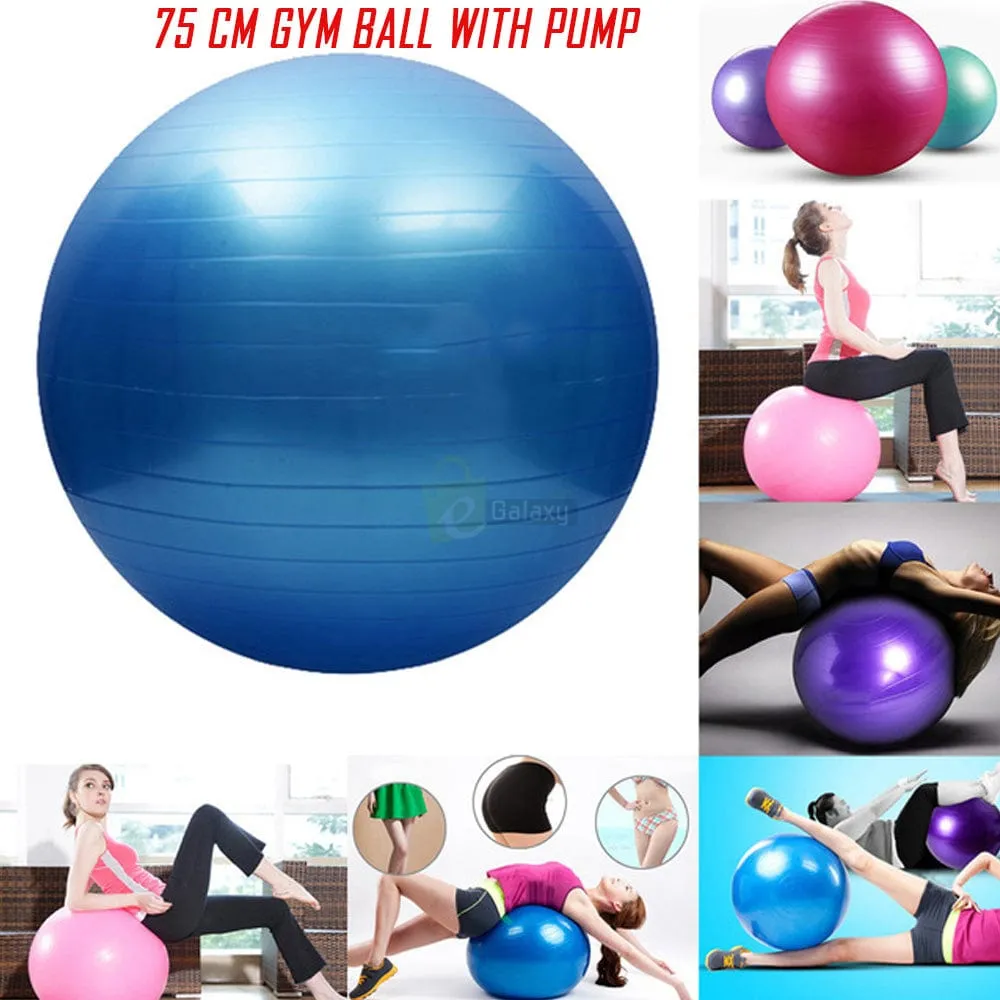 Pack of 5 - Yoga mat bag, 4mm Yoga Mat, Rubber Tummy Trimmer , 2 Yoga Bricks Block and 100cm Yoga Gym Ball