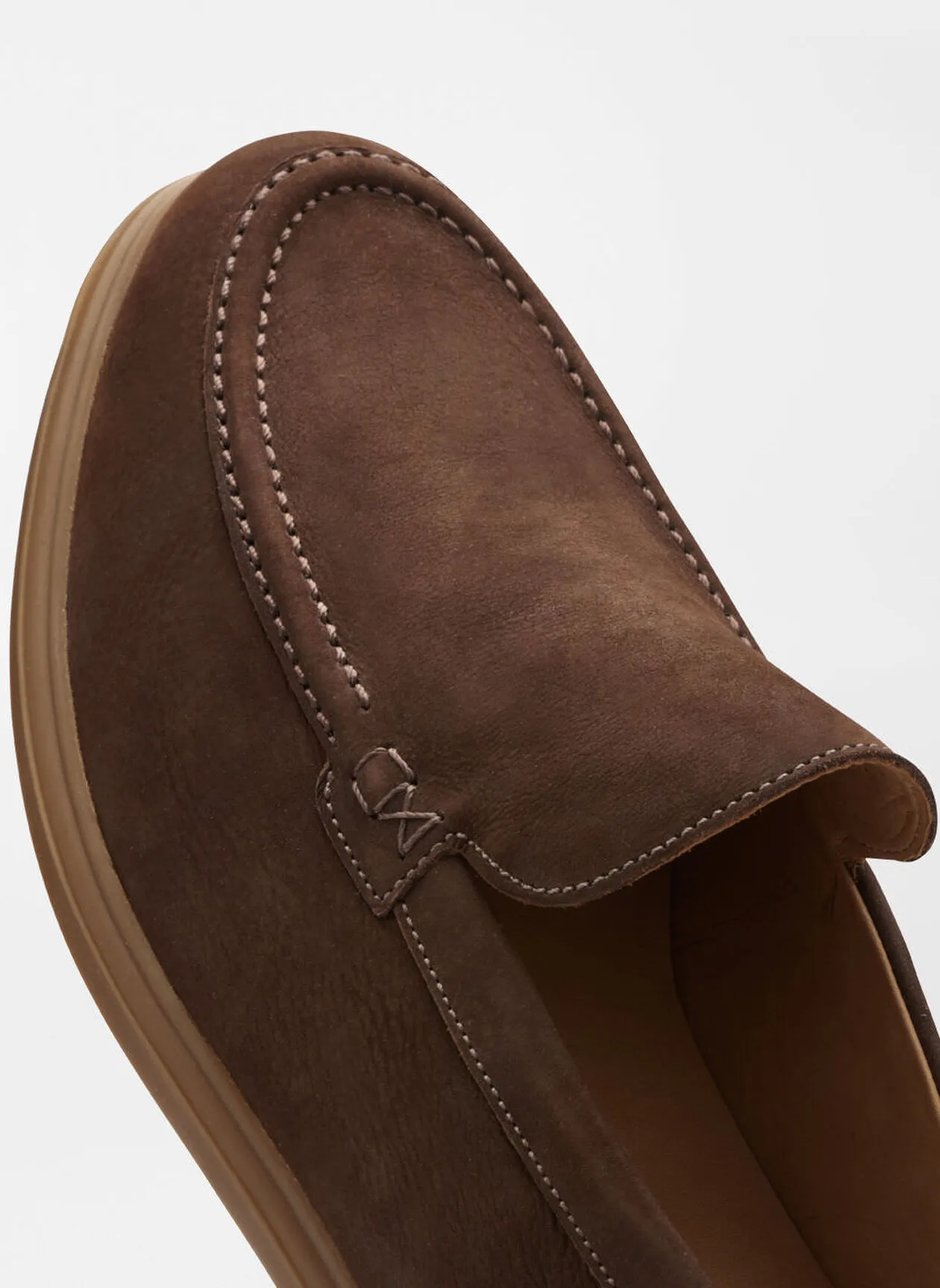 Peter Millar Men's Excursionist Nubuck Venetian Loafer - WALNUT
