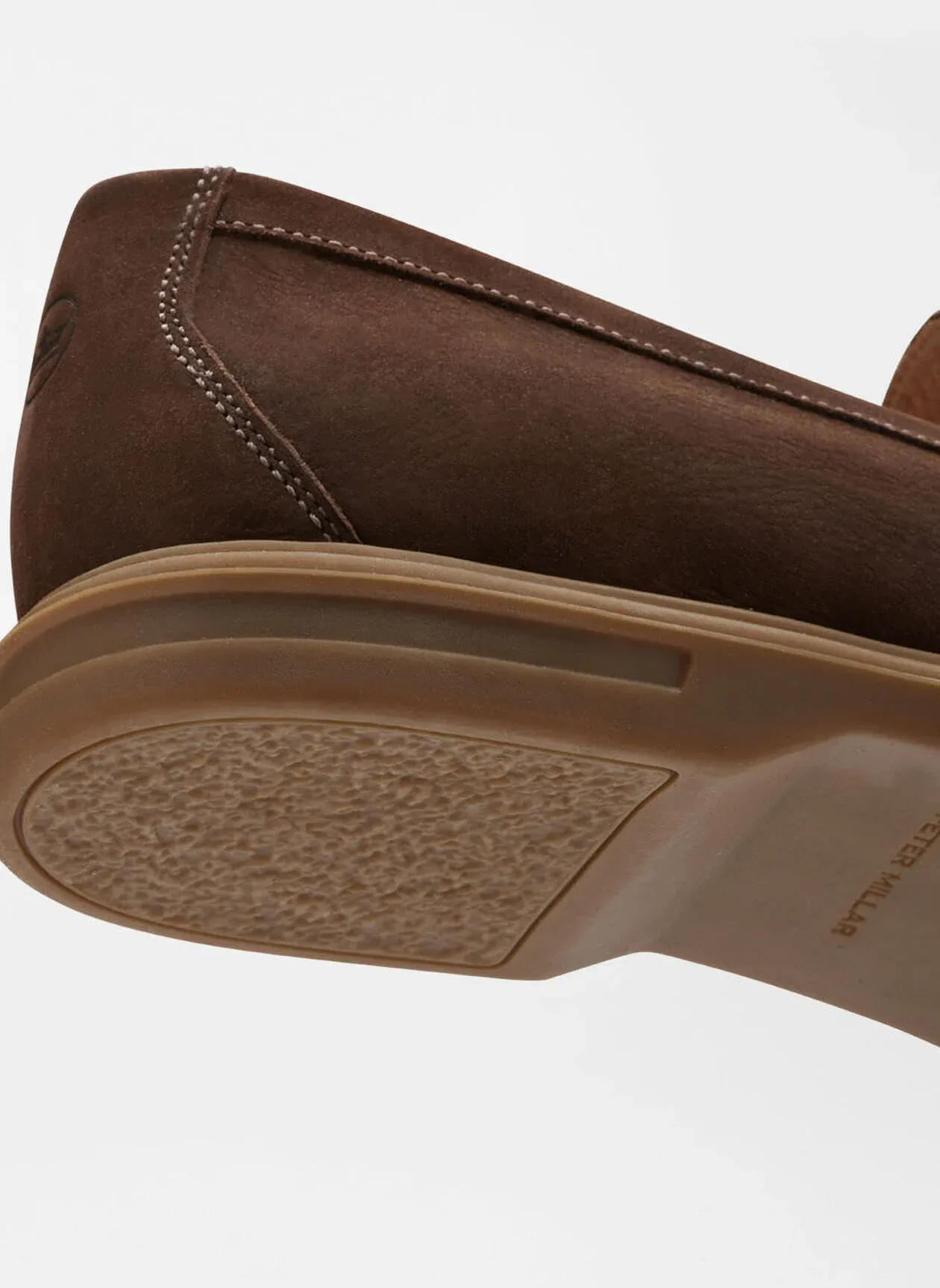Peter Millar Men's Excursionist Nubuck Venetian Loafer - WALNUT