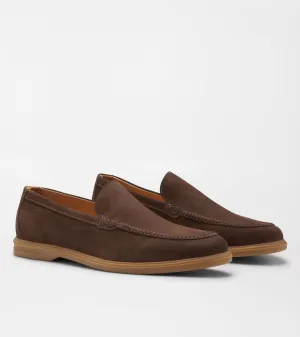 Peter Millar Men's Excursionist Nubuck Venetian Loafer - WALNUT