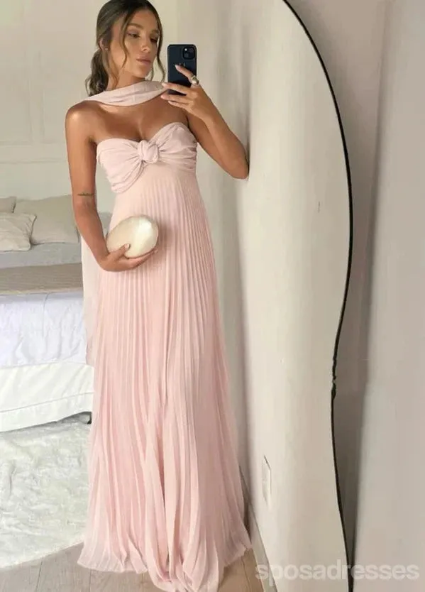 Pretty Pink Sweetheart Long Party Prom Dresses Ideas,Evening Gowns,13849