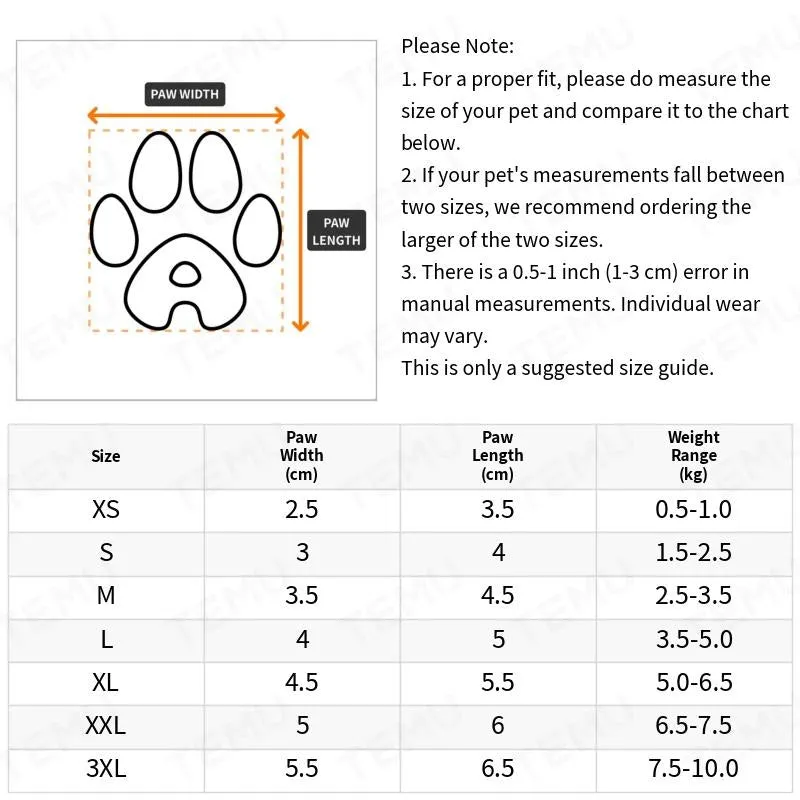 realaiot 4pcs Water-Resistant Dog Shoes For Small Dogs - Protect Your Pet's Paws And Keep Them Dry