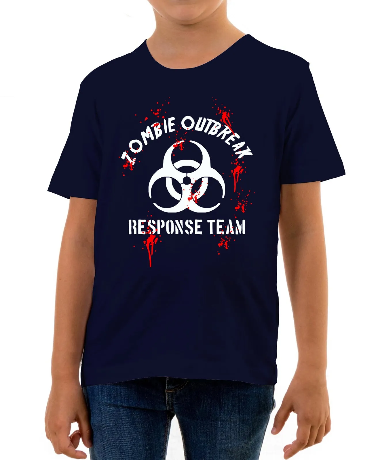 Reality Glitch Zombie Outbreak Response Team Kids T-Shirt